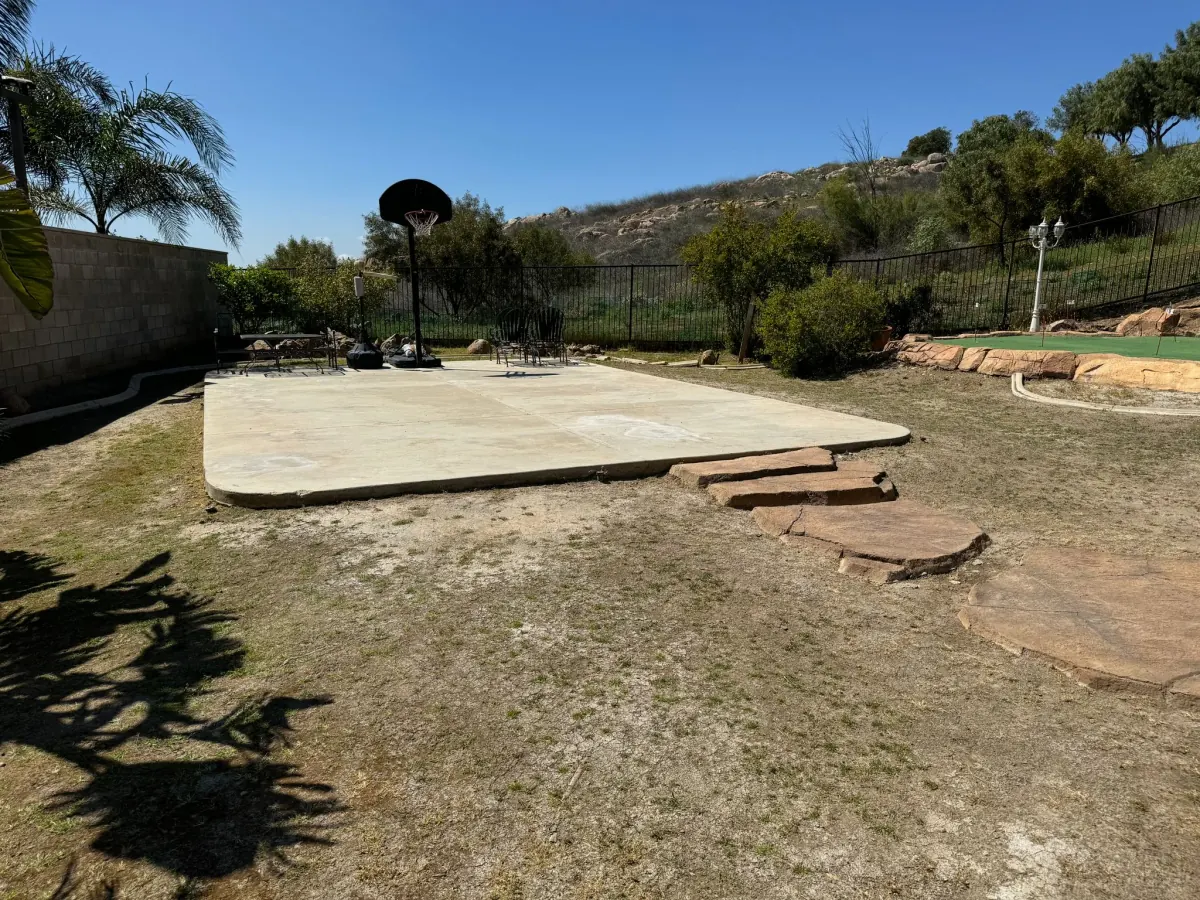 Corona Backyard Remodel before, photo 1