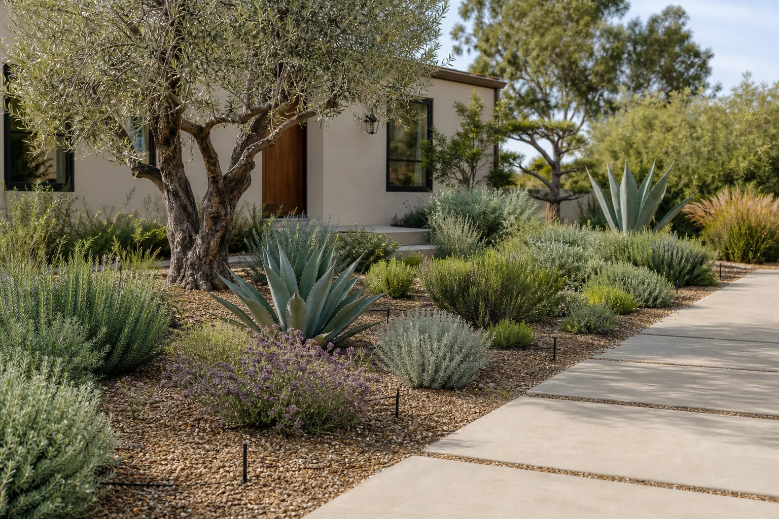 Drought-tolerant California landscape design