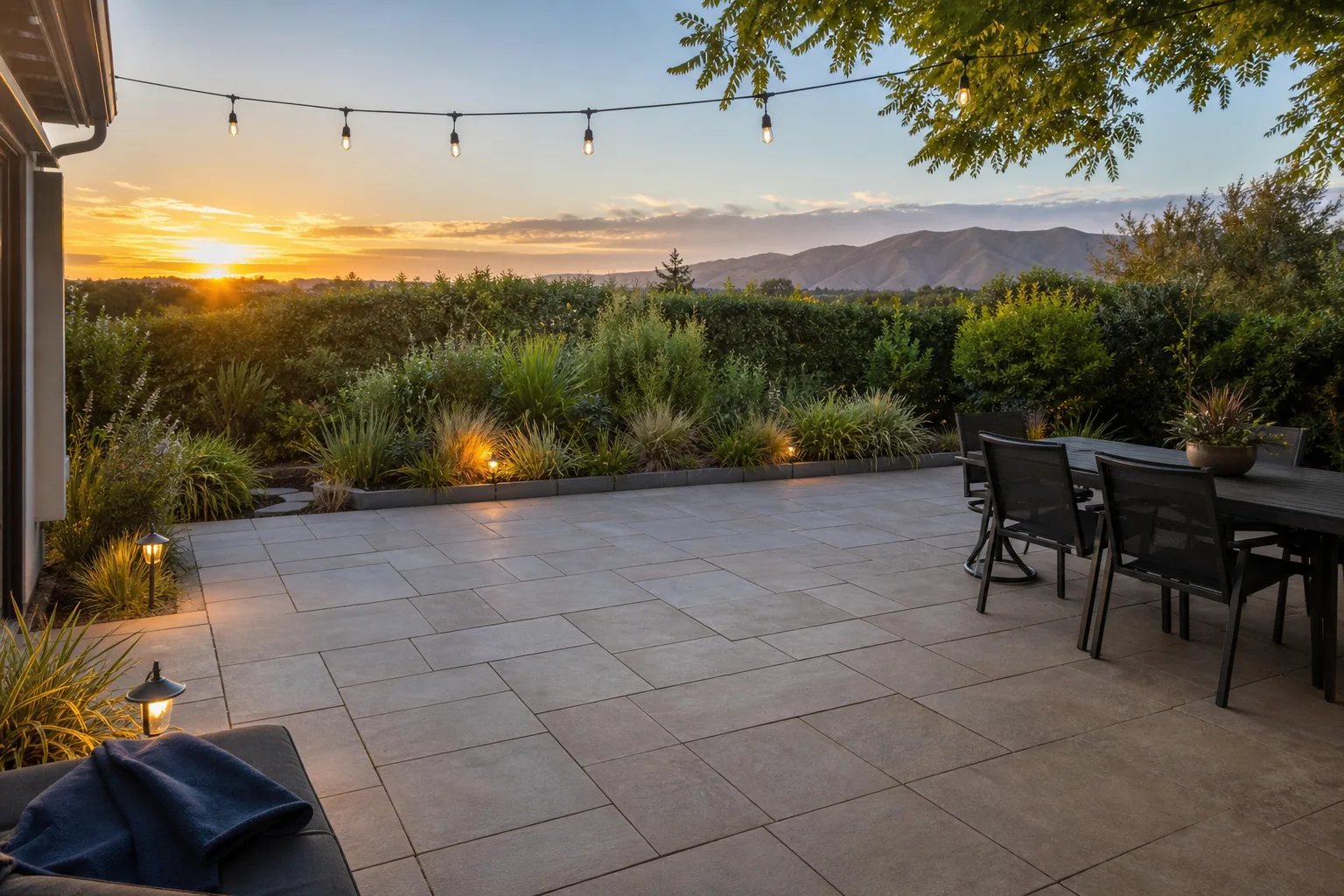 Paver patio outdoor remodel