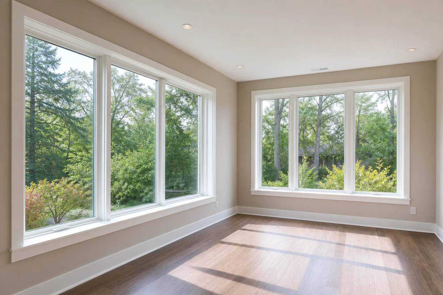 Energy-efficient windows in a new room addition